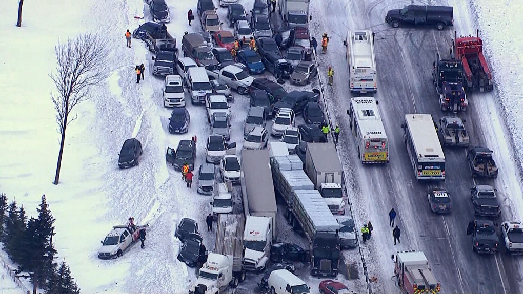 Highway 400 Pile-up